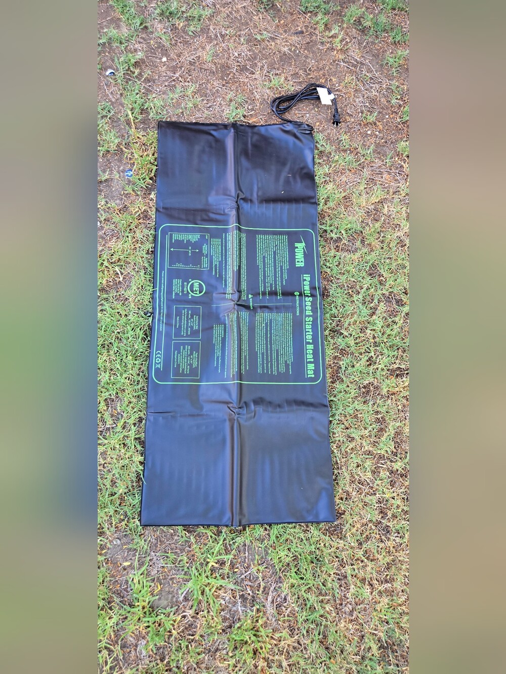 Heater Pad Mat in Black by